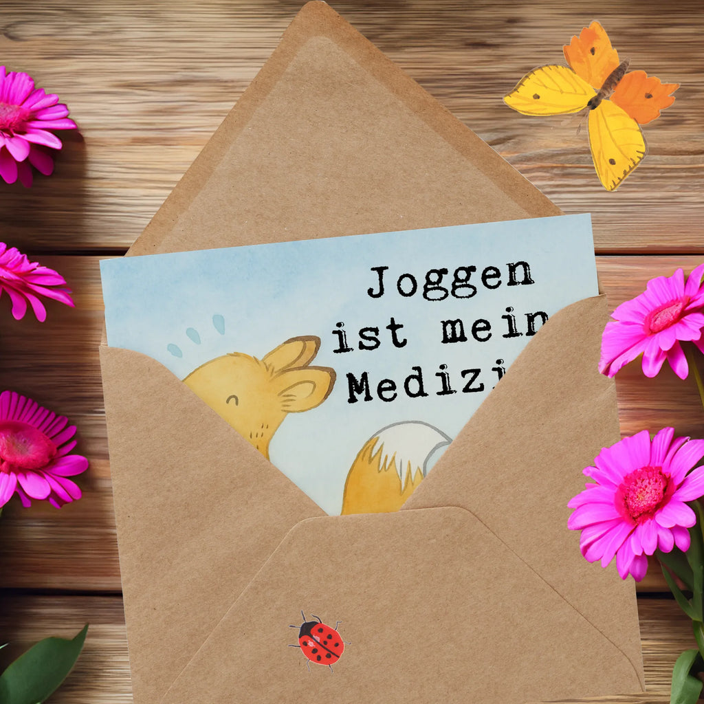 Deluxe Karte Fuchs Joggen Design Grußkarte, Hochzeitskarte, Hochwertige Klappkarte, Karte, Geburtstagskarte, Einladungskarte, Klappkarte, Glückwunschkarte, Hochwertige Grußkarte, Geschenk, Sport, Sportart, Hobby, Schenken, Danke, Dankeschön, Auszeichnung, Gewinn, Sportler, Joggen, Dauerlauf, Laufen, Laufsport