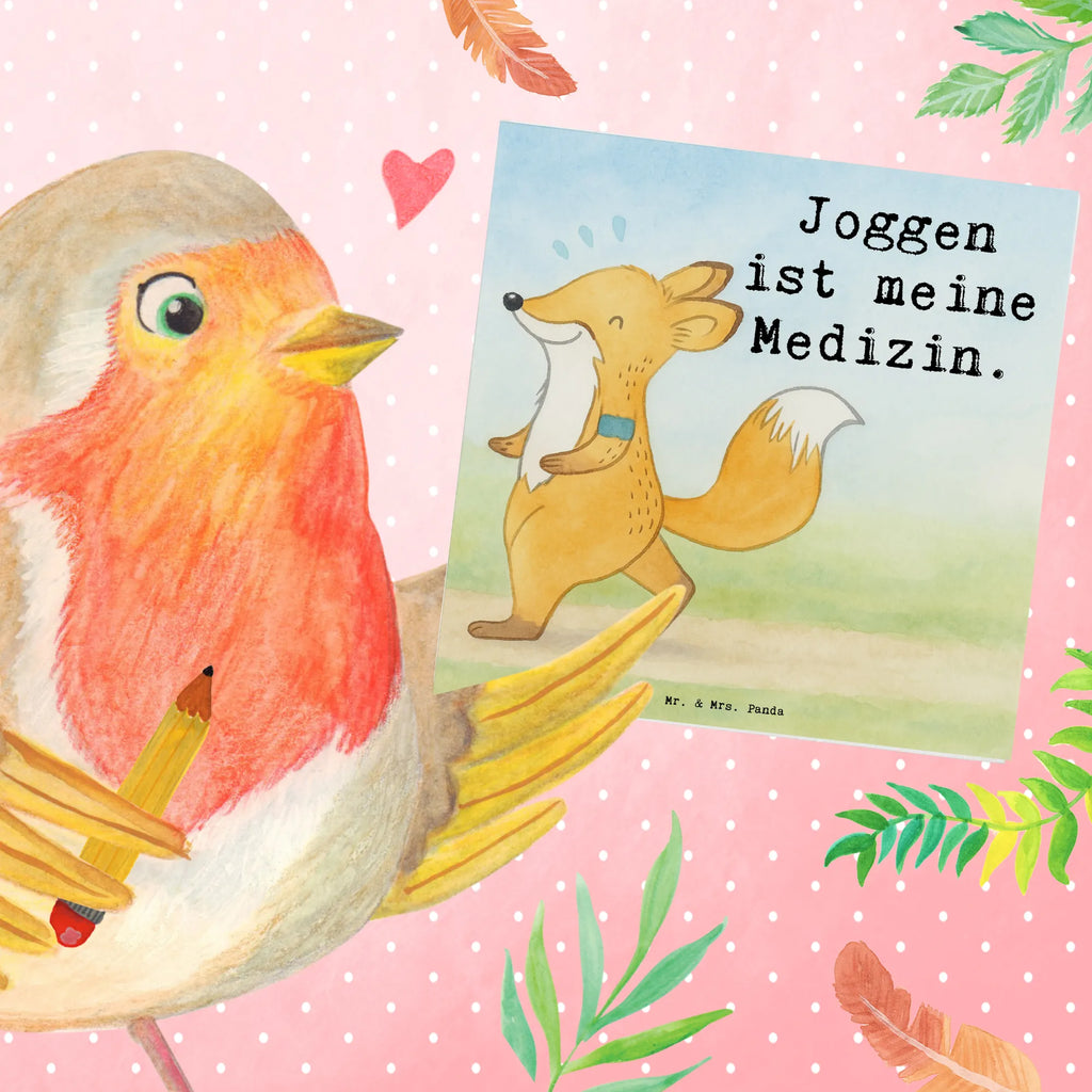 Deluxe Karte Fuchs Joggen Design Grußkarte, Hochzeitskarte, Hochwertige Klappkarte, Karte, Geburtstagskarte, Einladungskarte, Klappkarte, Glückwunschkarte, Hochwertige Grußkarte, Geschenk, Sport, Sportart, Hobby, Schenken, Danke, Dankeschön, Auszeichnung, Gewinn, Sportler, Joggen, Dauerlauf, Laufen, Laufsport