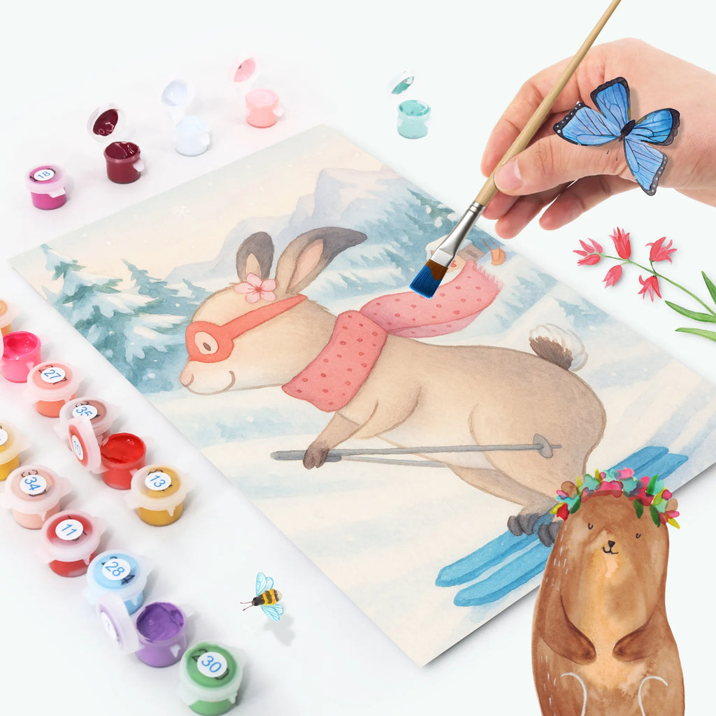 Malen nach Zahlen Hase Skifahren Design Malen nach Zahlen, Künstler, Baseln, Ausmalbild, Malen, Kreativität, DIY, Bastelidee, Kunstwerk, Geschenk, Sport, Sportart, Hobby, Schenken, Danke, Dankeschön, Auszeichnung, Gewinn, Sportler, Skifahren, Skiwettbewerb, Skisport, Skirennen, Ski fahren