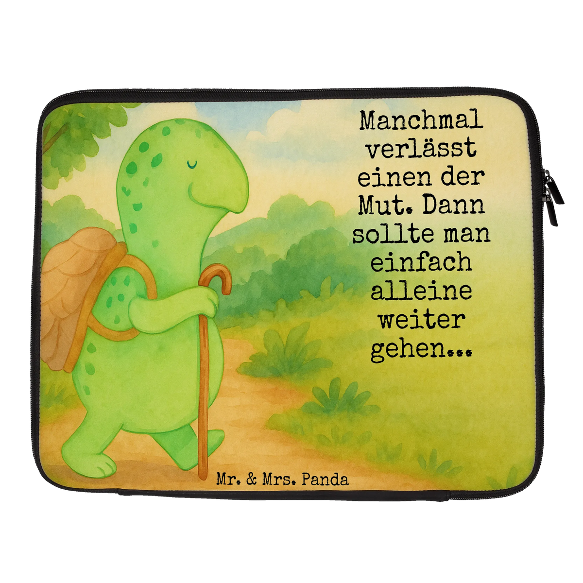 Laptop Bag tortoise walker Design pet turtles, funny turtle gifts, illustrated, tortoise, reptile, best friend, gift ideas, turtle lover, turtle gift items, sweet, cute, ancient creature, gift, sister or daughter, birthday gift, turtles, motivational slogan, new beginning