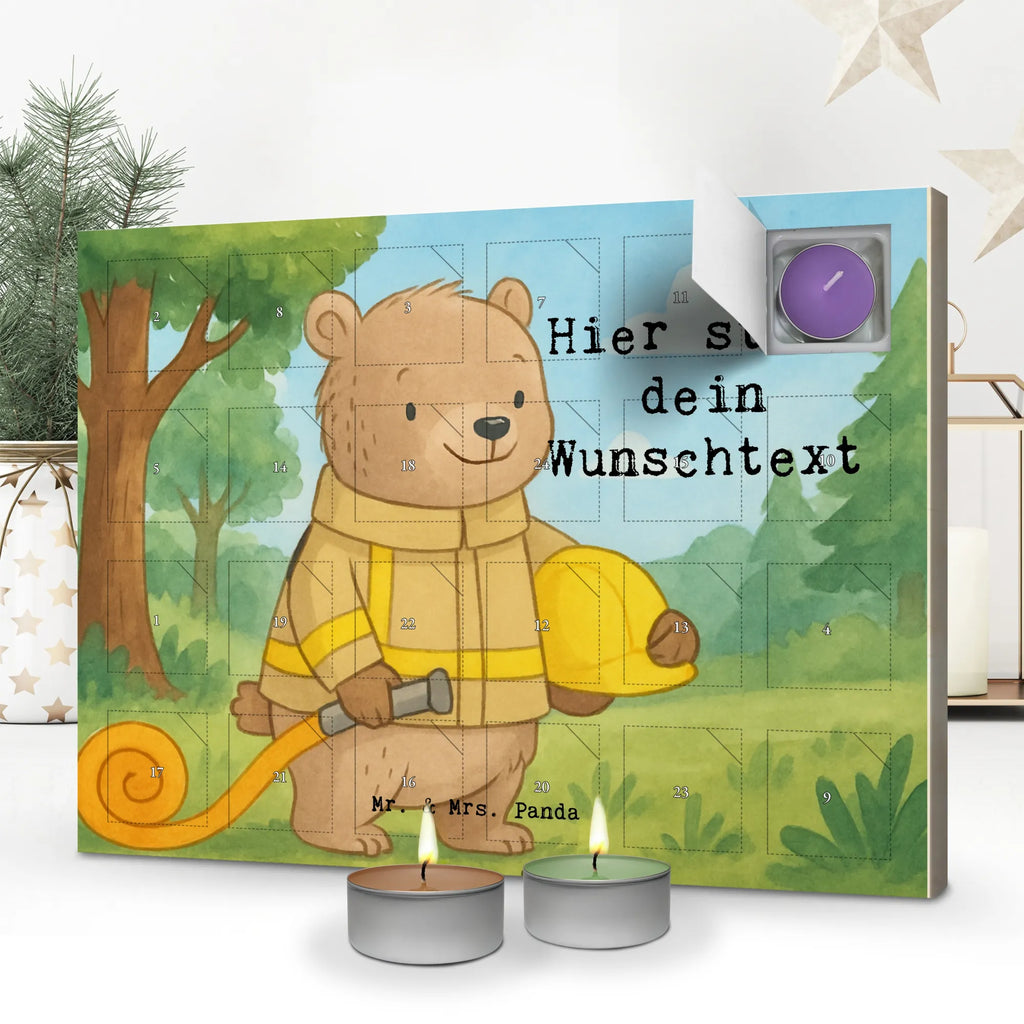Personalisierter Duftkerzen Adventskalender Bär Freiwillige Feuerwehr Design Personalisierter Duftkerzen Adventskalender, Geschenk, Schenken, Sport, Sportart, Hobby, Danke, Dankeschön, Auszeichnung, Gewinn, Sportler, Freiwillige Feuerwehr, Feuerwehrfest, Jugendfeuerwehr