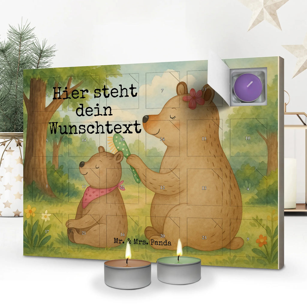 Personalisierter Duftkerzen Adventskalender Bär Kind Design Personalisierter Duftkerzen Adventskalender, Muttertag, Vatertag, Mama, Papa, Oma, Opa, Familie, Schwester, Bruder, Mutti, Geschenk, Mutter