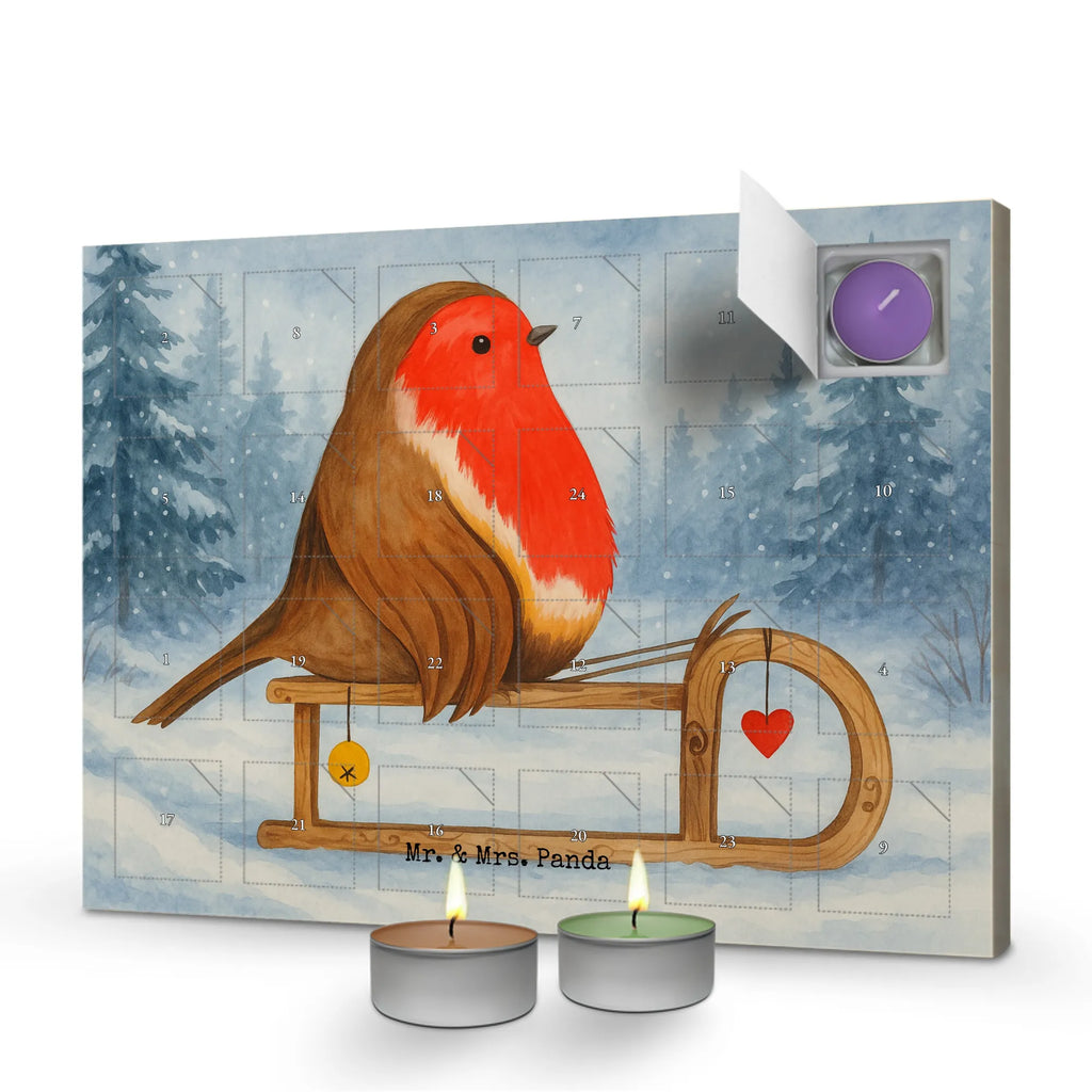 Scented candle advent calendar robin Sleds Design Winter, Christmas, Christmas time, snow, sleigh, bird