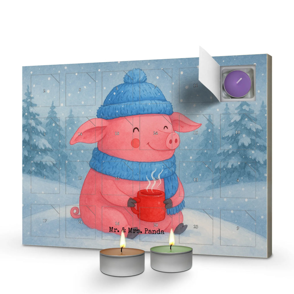Scented candle advent calendar Pig Mulled wine Design Winter, Christmas, Christmas time, snow, mulled pig, mulled wine, Christmas market, punch