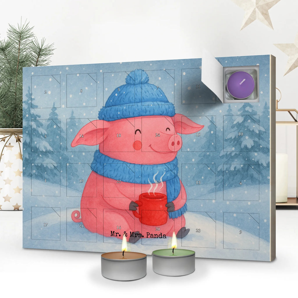 Scented candle advent calendar Pig Mulled wine Design Winter, Christmas, Christmas time, snow, mulled pig, mulled wine, Christmas market, punch