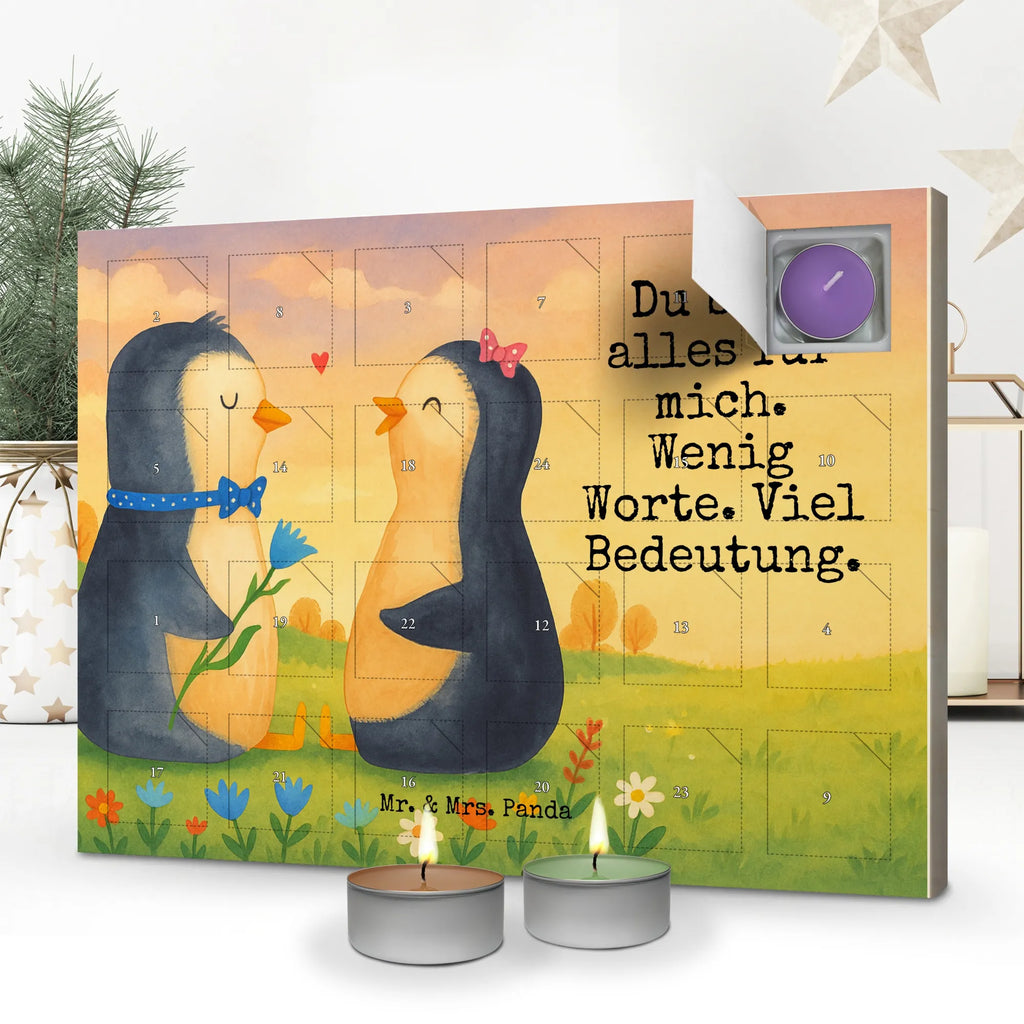 Scented candle advent calendar Penguin pair Design Penguin, North Pole, Winter, Penguins, love, wedding gift, engagement, penguins, wedding, love gift, lovers, penguin, wedding day, great love, dream couple, proof of love, anniversary