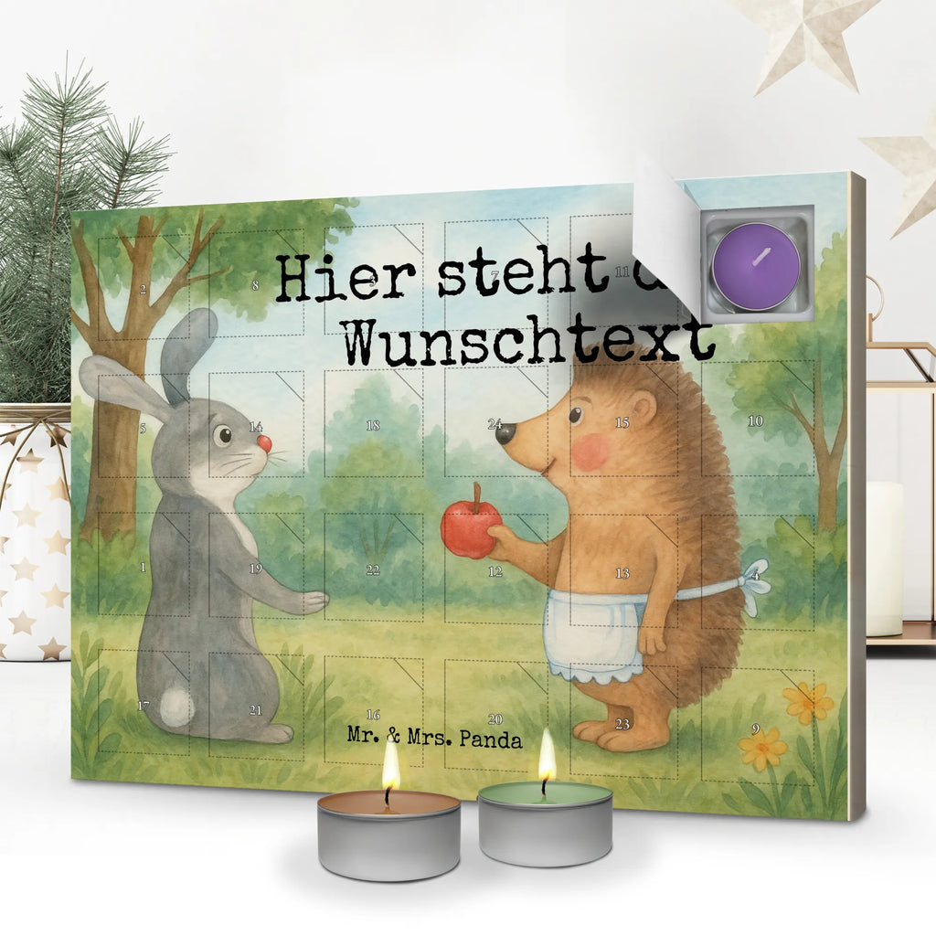 Personalisierter Duftkerzen Adventskalender Hase Igel Design Personalisierter Duftkerzen Adventskalender, Lustige Sprüche, Tiere, Tiermotive, Gute Laune, Hase, Igel, Liebe Spruch, Herzschmerz, Liebeskummer Geschenk, Spruch Romantisch, Trennungsschmerz, Igel und Hase, Trösten