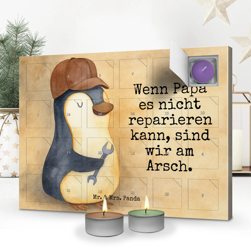 Scented candle advent calendar If Daddy can't fix it, we're screwed. Design Family, Father's Day, Mother's Day, brother, sister, Mom, Dad, Best Daddy in the World, Daddy, Father, Gift Daddy