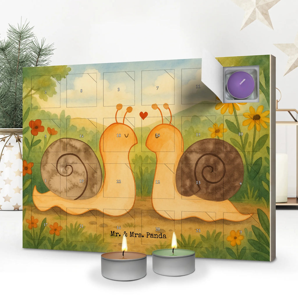 Scented candle advent calendar Snails in love Design Love, Loving, Two, Together, Marriage, Engagement, Proposal of marriage, Love gift, gift for her, gift for him, anniversary gift