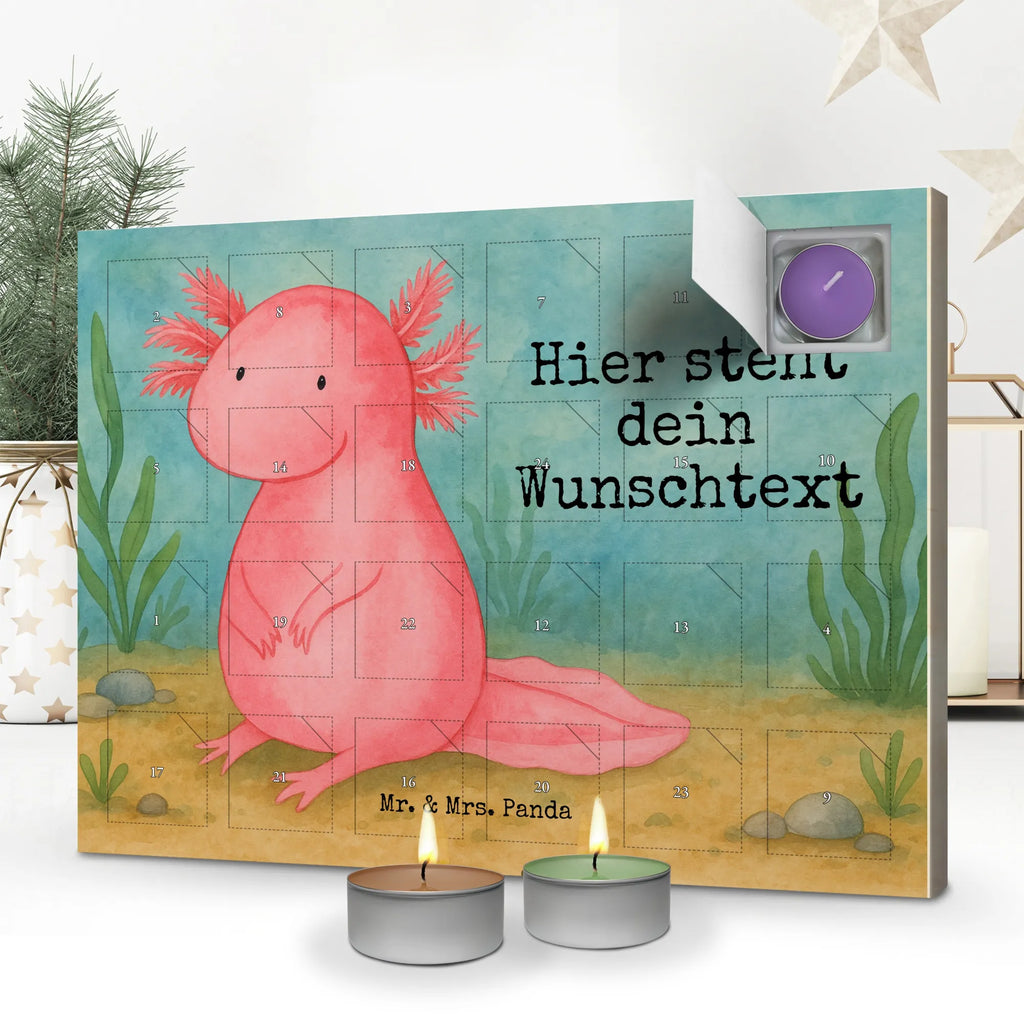 Personalisierter Duftkerzen Adventskalender Axolotl Niedlich Design Personalisierter Duftkerzen Adventskalender, Axolotl, Molch, Liebe, Vergnügt, Axolot, Fröhlich, Lebensstil, Zufrieden, Weisheit, Freundin, Lebensweisheit