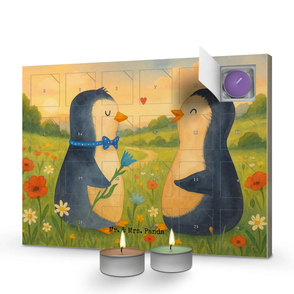 Scented candle advent calendar Penguin pair Design Penguin, North Pole, Winter, Penguins, love, wedding gift, engagement, penguins, wedding, love gift, lovers, penguin, wedding day, great love, dream couple, proof of love, anniversary