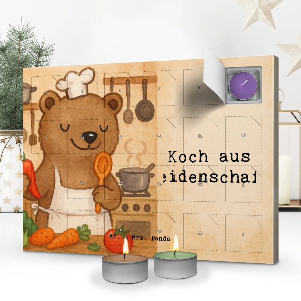 Scented candle advent calendar Cook Passion Design gift, gift idea, best, farewell gift, passing exam, anniversary, retirement, promotion, job start, sayings, funny, profession