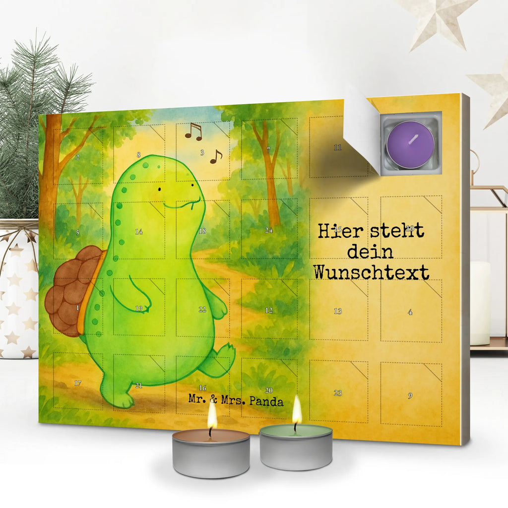 Personalisierter Duftkerzen Adventskalender Schildkröte Pfeifen Design Personalisierter Duftkerzen Adventskalender, Schildkröte, Schildi, Lebensfreude, Depression, Fröhlich, Motivation, Glück, Schildkröten, Neuanfang, Trennung