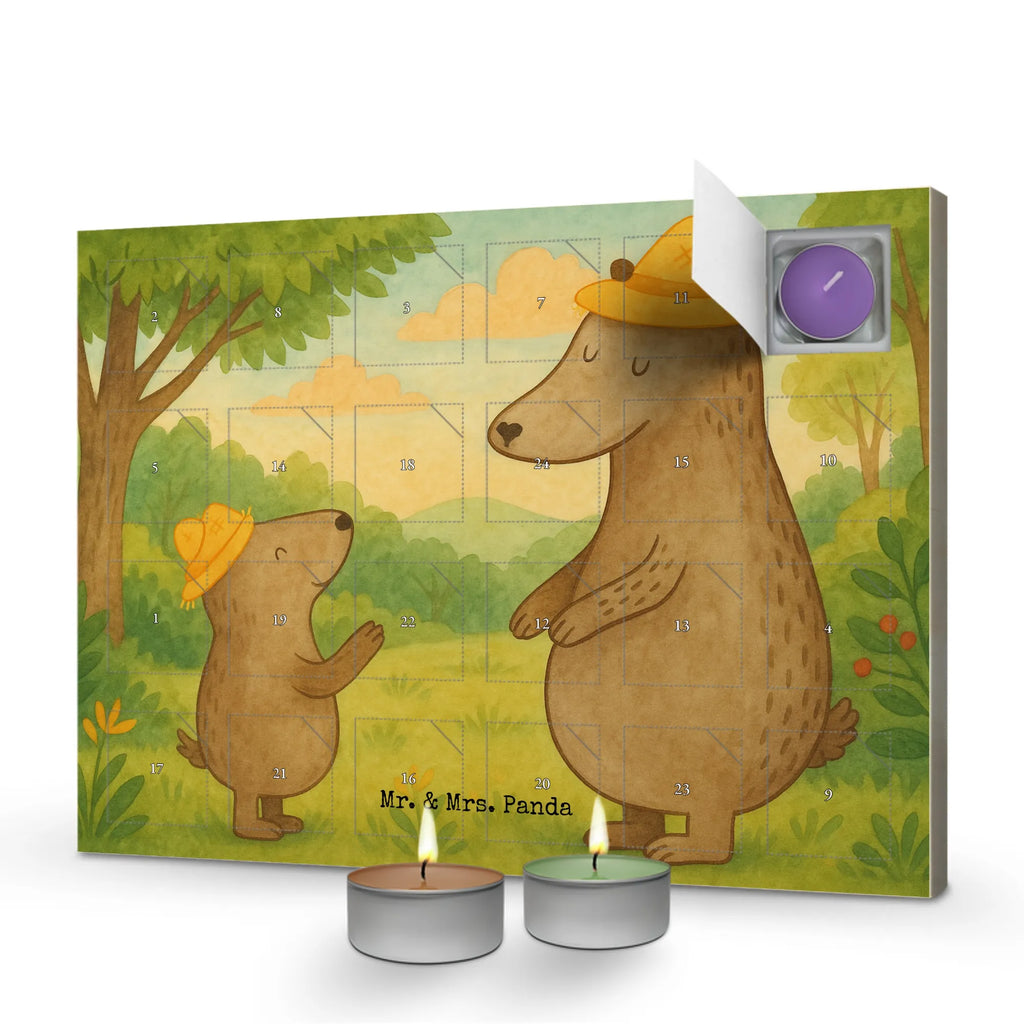 Scented candle advent calendar Bears with hats Design Family, Father's Day, Mother's Day, brother, sister, Mom, Dad, sons, daddy, son, family, dad, children, child, bear, father's day, father, role model, favourite person, father-son