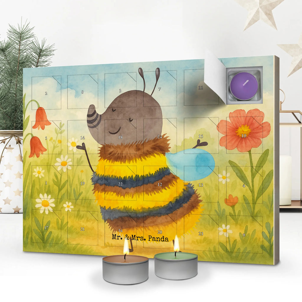 Scented candle advent calendar bumblebee fluffy Design small animals, cute, funny, cute animal motives, hand drawn, small world, funny sayings, good mood, happy, gifts, gift ideas, special gifts, animal lover, card, Fluffy, Flower, Nature, Bee, Bumblebee