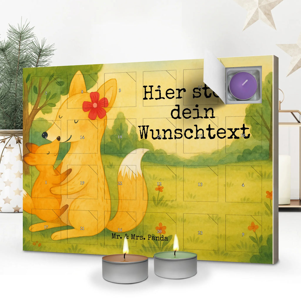 Personalisierter Duftkerzen Adventskalender Fuchs Mama Design Personalisierter Duftkerzen Adventskalender, Muttertag, Vatertag, Mama, Papa, Oma, Opa, Familie, Schwester, Bruder, Geschenk, Mutter, Beste Tochter, Lieblingstochter, Tochter