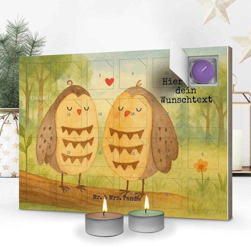 Personalisierter Duftkerzen Adventskalender Eulen Liebe Design Personalisierter Duftkerzen Adventskalender, Eule, Hochzeit Spruch, Wortspiel Lustig, Liebe, Liebe Spruch, Freundin Geschenk, Owl, Eule Deko, All You Need Is Love, Freund