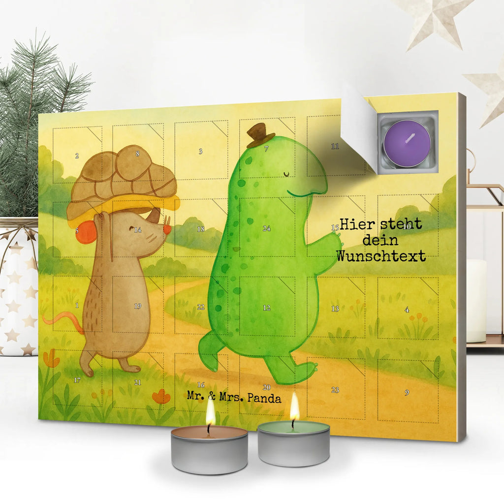 Personalisierter Duftkerzen Adventskalender Schildkröte Maus Design Personalisierter Duftkerzen Adventskalender, Schildkröte, Maus, Freundinnen, Beste Freundinnen, Beste Freunde, Freunde
