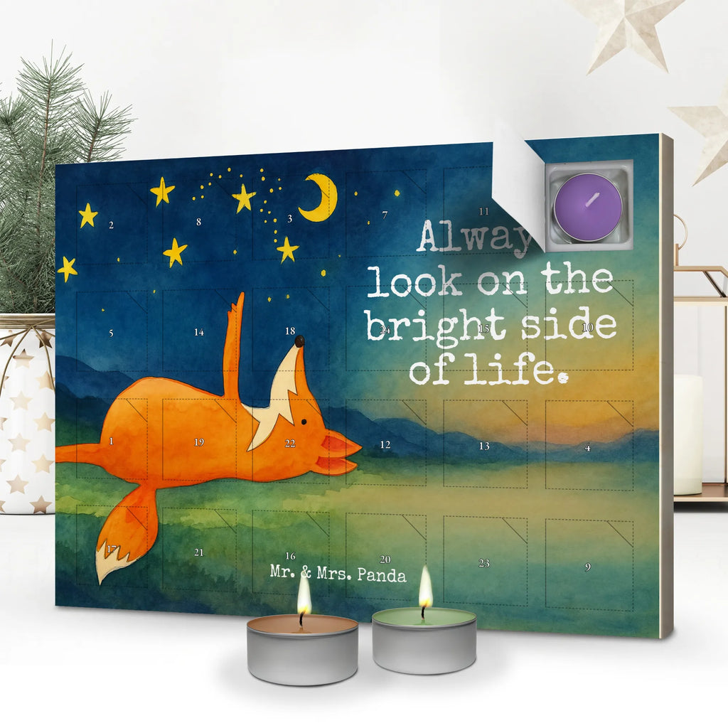 Scented candle advent calendar Fox Stars Design fox, foxes, forest wildlife, clever as a fox, animal lover, Always Look on the Bright Side of Life, Saying beautiful, Fox, words of consolation, Romance, Saying positive