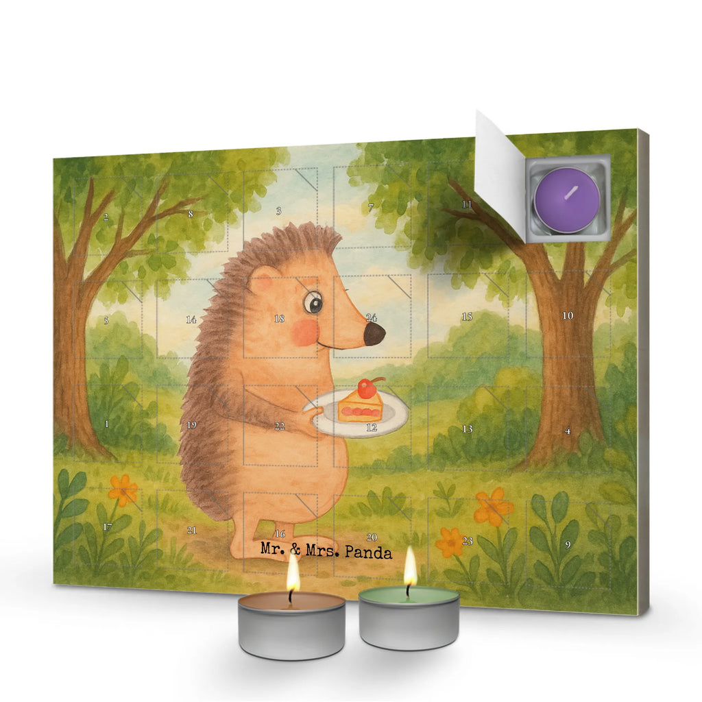 Scented candle advent calendar Hedgehog piece of cake Design small animals, cute, funny, cute animal motives, hand drawn, small world, funny sayings, good mood, happy, gifts, gift ideas, special gifts, animal lover, card, food saying, cake, bake cake, baking gift, hedgehog, invitation party, birthday cake