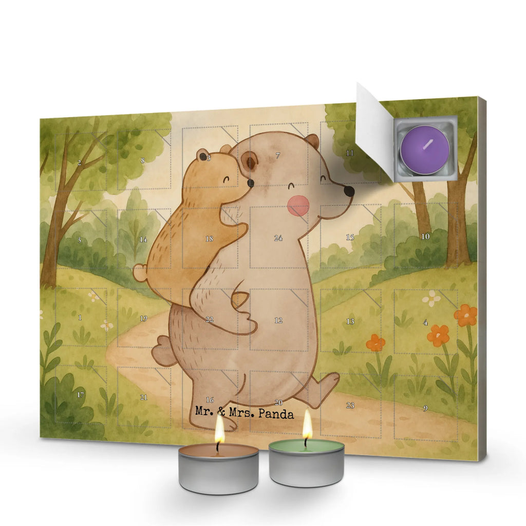 Scented candle advent calendar Papa Bear Design Family, Father's Day, Mother's Day, brother, sister, Mom, Dad, father's day, present, birthday, daddy, uncle, dad