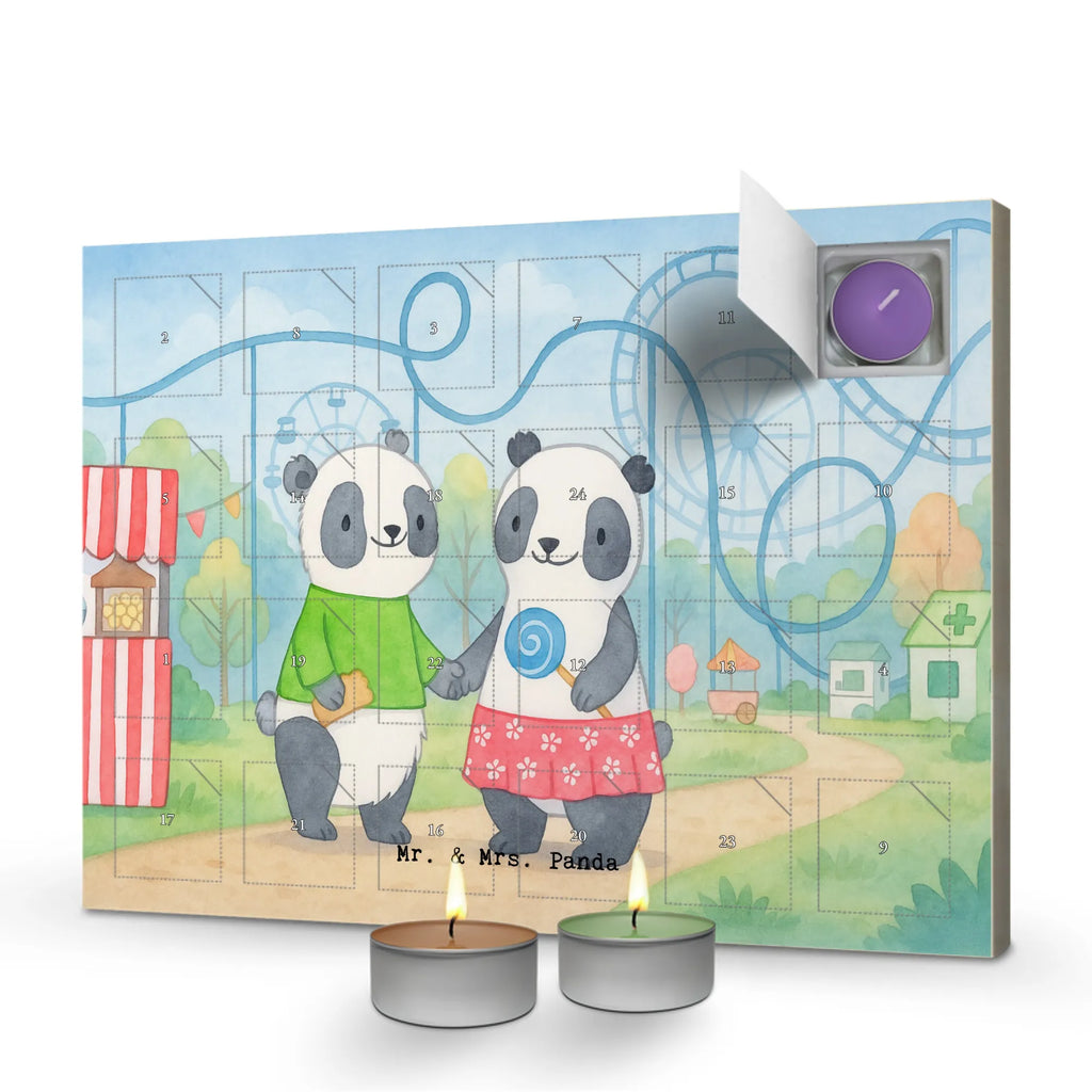 Scented candle advent calendar pandas visit amusement park Design Gift, sport, hobby, giving, thank you, award, profit, athlete, ride a roller coaster, Visit an amusement park