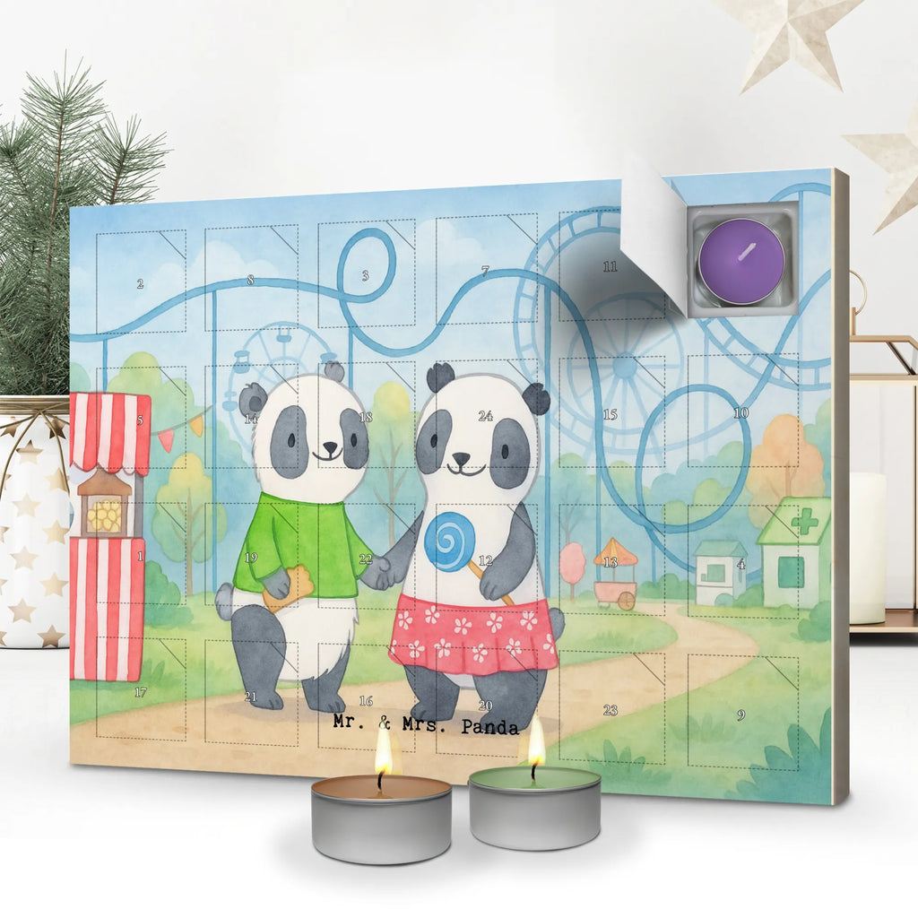 Scented candle advent calendar pandas visit amusement park Design Gift, sport, hobby, giving, thank you, award, profit, athlete, ride a roller coaster, Visit an amusement park
