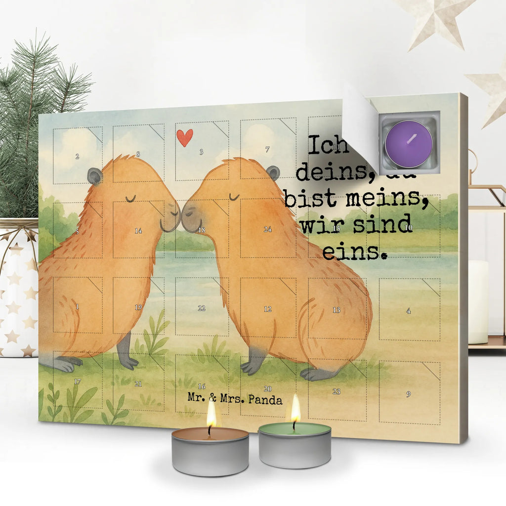 Scented candle advent calendar Capybara love Design small animals, cute, funny, cute animal motives, hand drawn, small world, funny sayings, good mood, happy, gifts, gift ideas, special gifts, animal lover, card