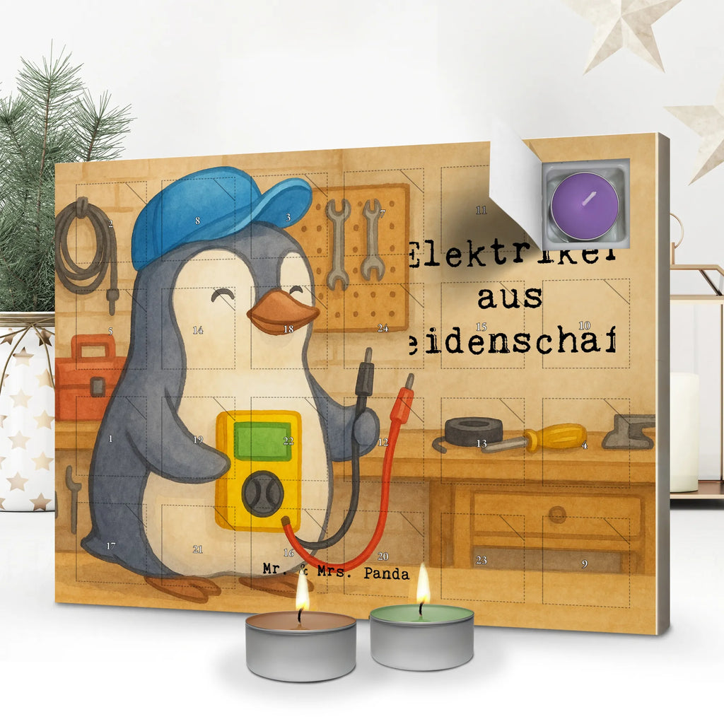 Scented candle advent calendar Electrician Passion Design gift, gift idea, best, farewell gift, passing exam, anniversary, retirement, promotion, job start, sayings, funny, profession