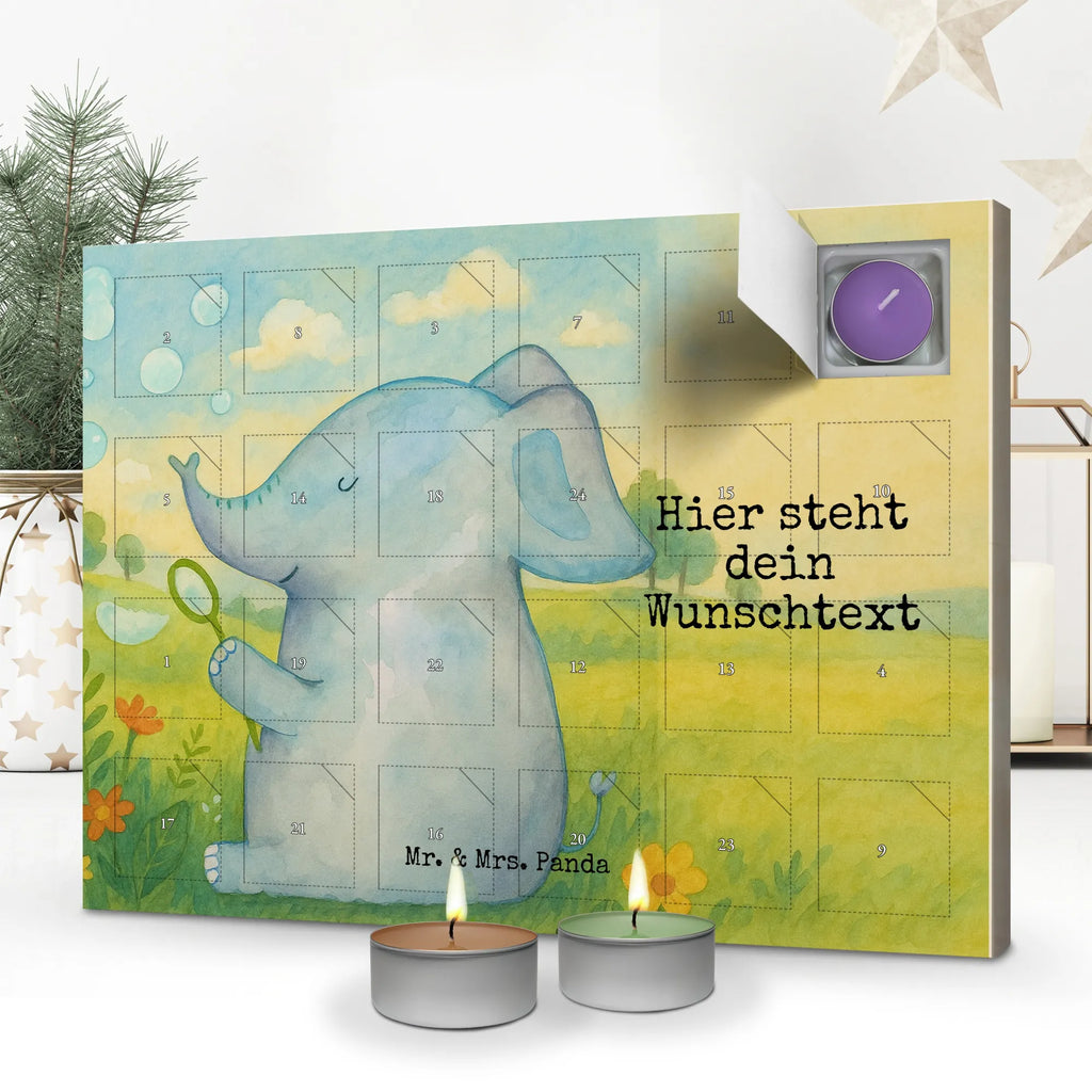 Personalisierter Duftkerzen Adventskalender Elefant Seifenblasen Design Personalisierter Duftkerzen Adventskalender, Lustige Sprüche, Tiere, Tiermotive, Gute Laune, Liebesspruch, Liebesbeweis, Gefühl. Daheim, Elefanten, Heimat, Elefant, Seifenblasen, Dickhäuter, Rüsseltier, Liebe