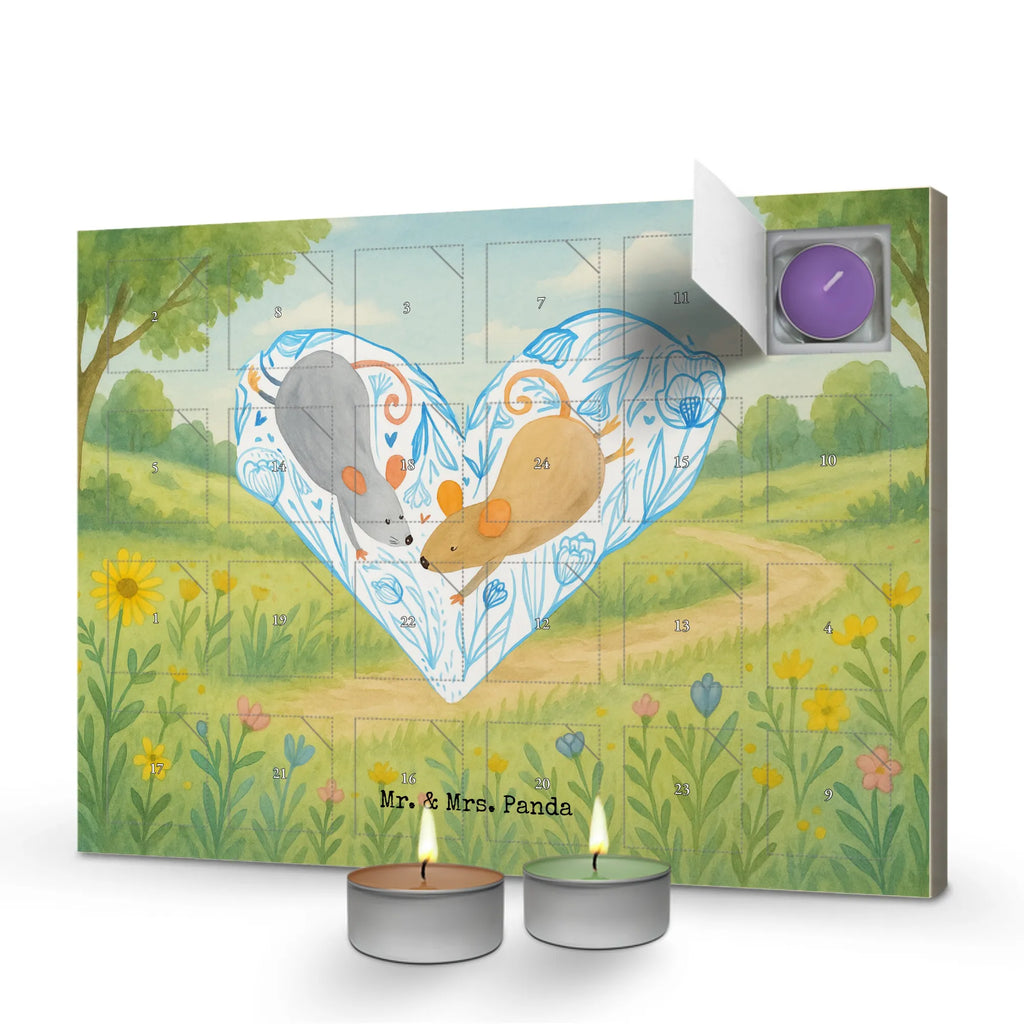 Scented candle advent calendar Mice heart Design Love, Loving, Two, Together, Marriage, Engagement, Proposal of marriage, Love gift, gift for her, gift for him, anniversary gift, togetherness, mice, love, engagement, mouse, wedding, anniversary, proof of love, love gift, love message, gift for two, favourite person