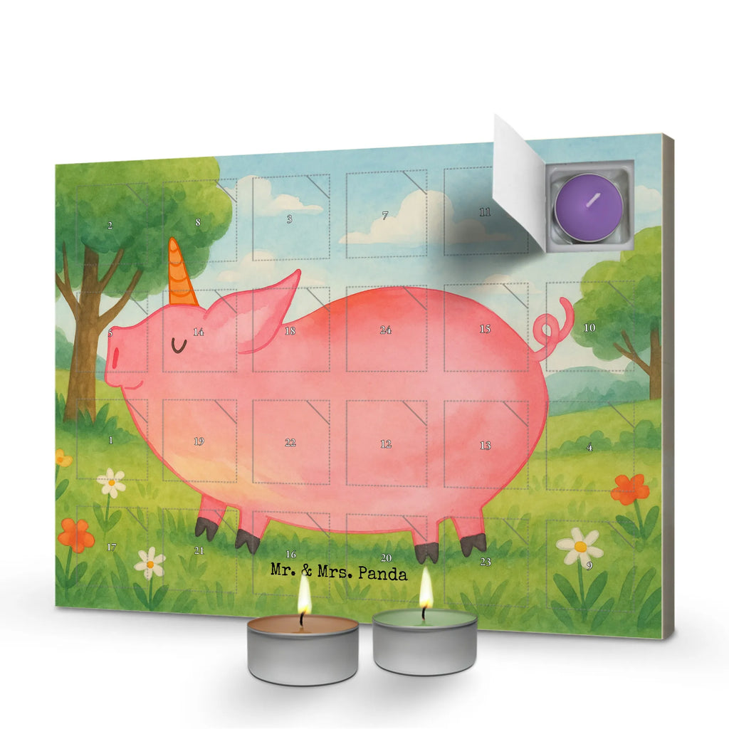 Scented candle advent calendar unicorn Pig Design unicorn, unicorns, pigcorn, piggy, piggycorn, Funny saying, girlfriend gift, Unicorn, Pig