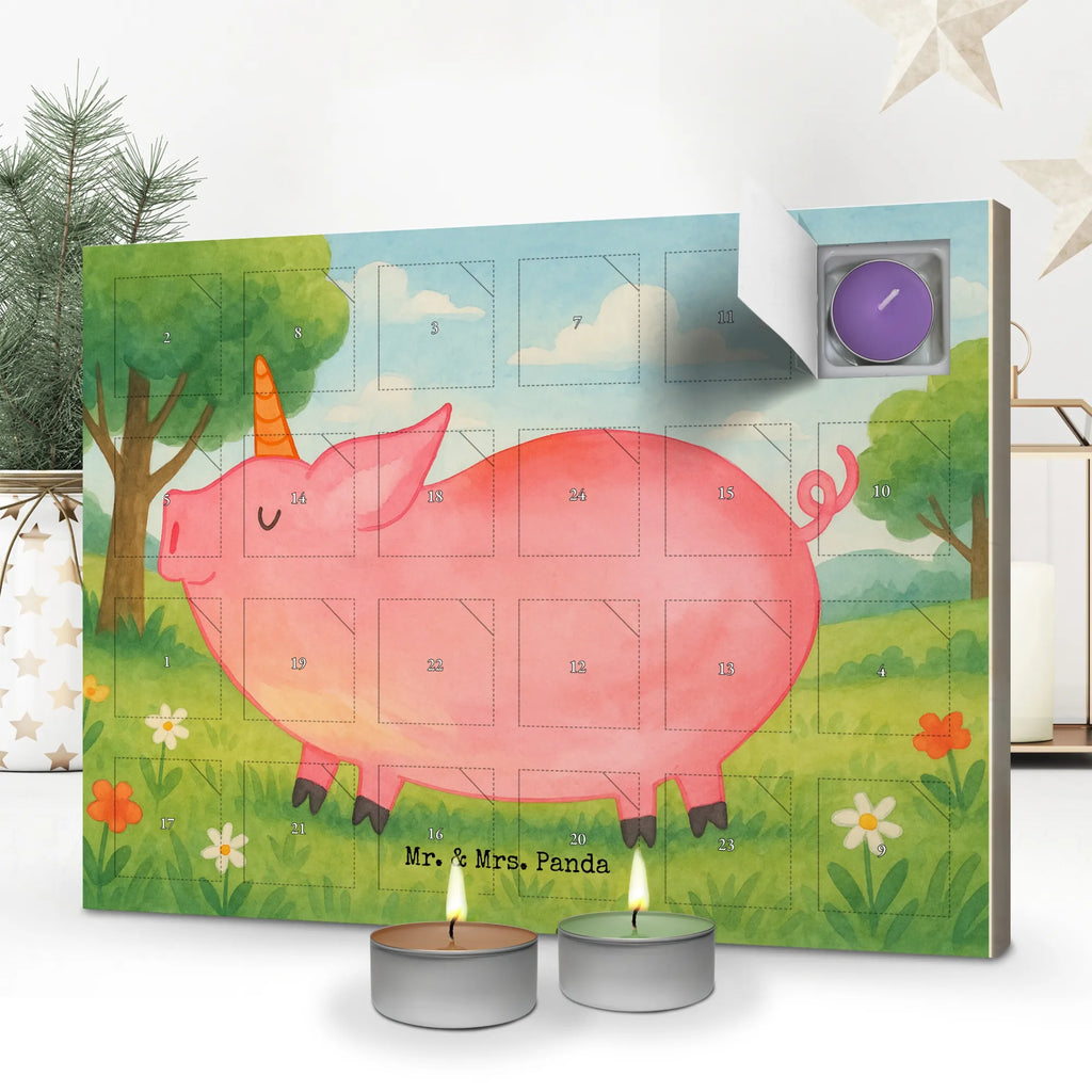 Scented candle advent calendar unicorn Pig Design unicorn, unicorns, pigcorn, piggy, piggycorn, Funny saying, girlfriend gift, Unicorn, Pig