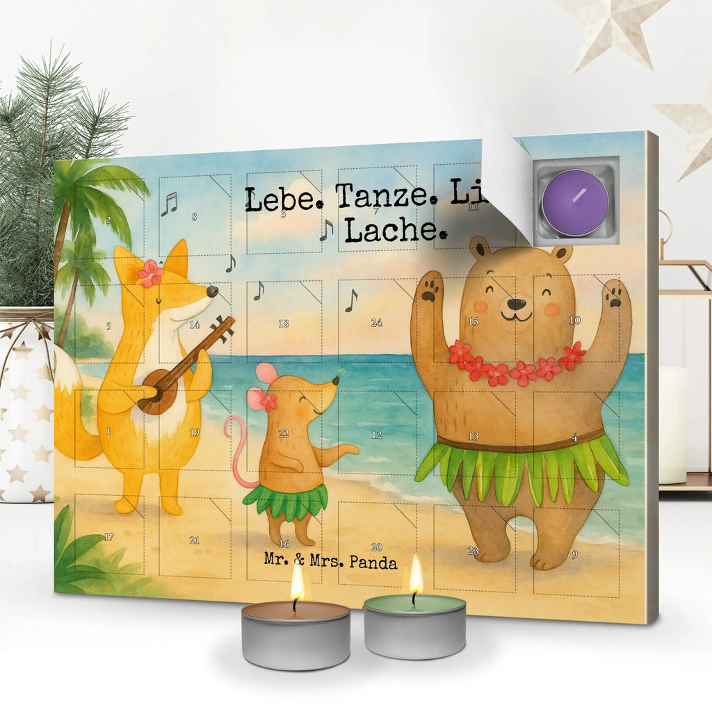 Scented candle advent calendar forest animals Aloha Design small animals, cute, funny, cute animal motives, hand drawn, small world, funny sayings, good mood, happy, gifts, gift ideas, special gifts, animal lover, card, forest animals, laughter, music, life, hedgehog, rabbit, bear, aloha, forest, dancing