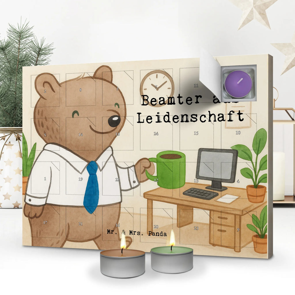 Scented candle advent calendar civil servant Passion Design gift, gift idea, best, farewell gift, passing exam, anniversary, retirement, promotion, job start, sayings, funny, profession