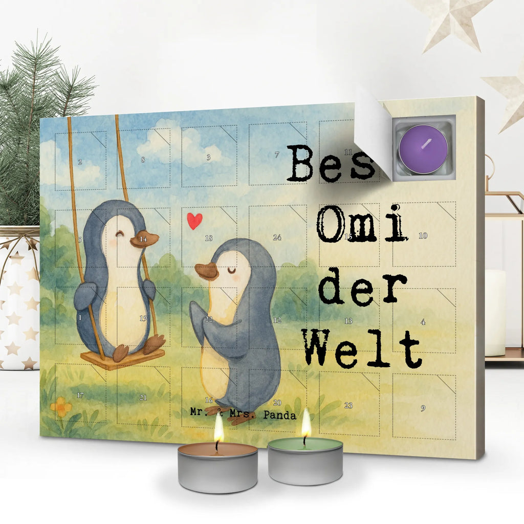 Scented candle advent calendar penguin Best grandma in the world Design for, thank you, gift, giving, birthday, birthday present, gift idea, souvenir, make you happy, gift tip, grandmother, grandma, grandson, granddaughter, best, Grandmother, little thing, grandchild, grandpa