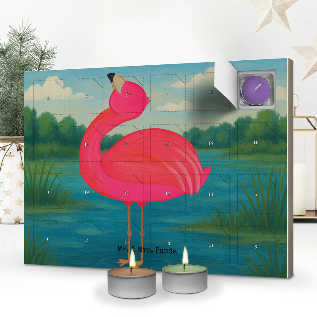 Scented candle advent calendar flamingo Proud Design Flamingo, pink, pink bird, bird of paradise, red, flamingo decoration, gift pink, gifts, gift idea, children, adults, girls, flamingo fans, summer, vacation, sea, unusual gifts in pink, pink gifts, girls gifts, small gifts, Caribbean feeling, funny sayings, daughter, friend, sister, self-acceptance, mom, joy, proud, best friend, self-love