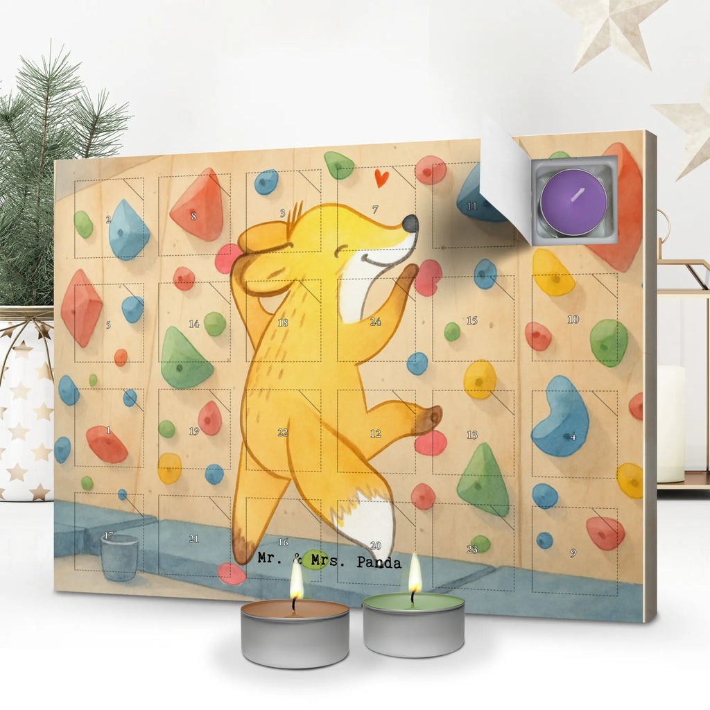 Scented candle advent calendar Fox bouldering Design Gift, sport, hobby, giving, thank you, award, profit, athlete, bouldering, climbing hall, bouldering hall, climbing