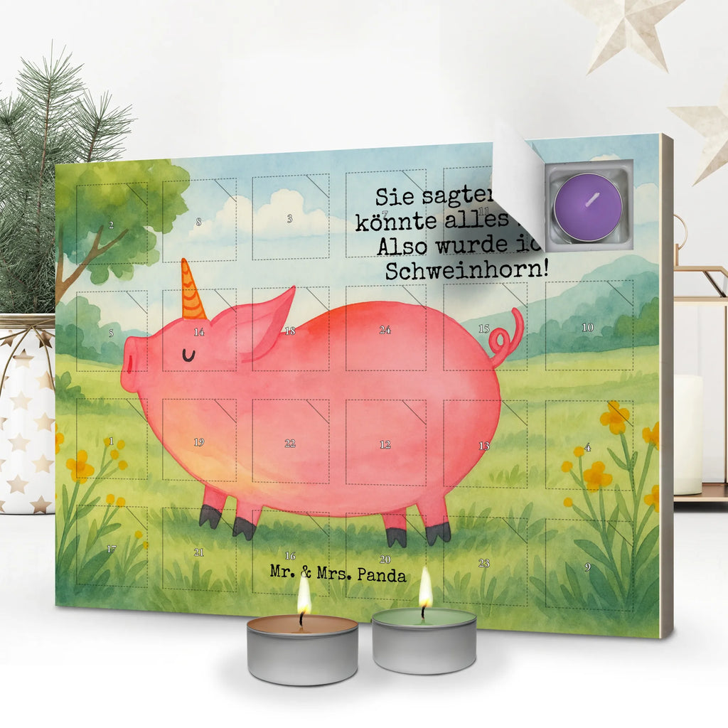 Scented candle advent calendar unicorn Pig Design unicorn, unicorns, pigcorn, piggy, piggycorn, Funny saying, girlfriend gift, Unicorn, Pig