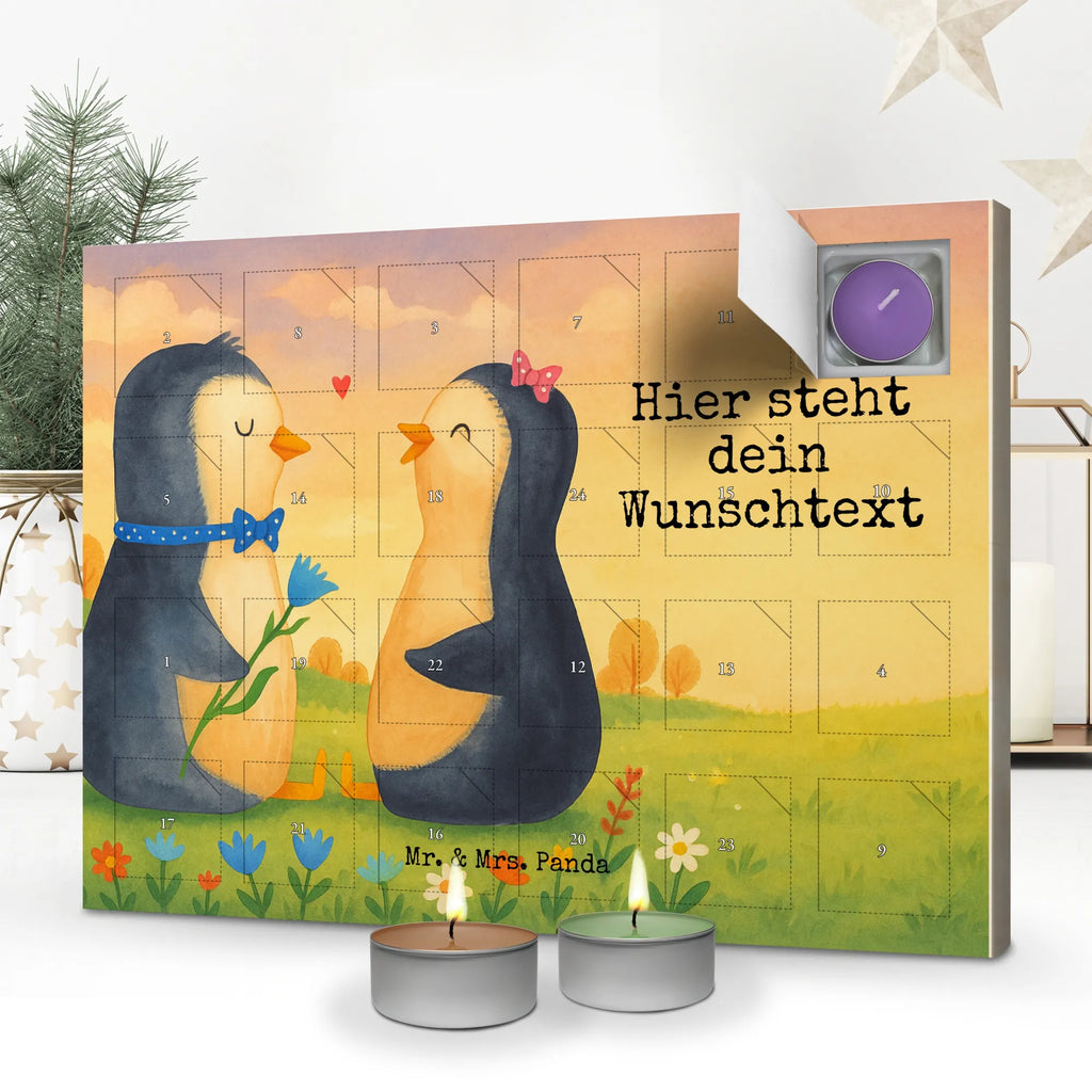 Personalisierter Duftkerzen Adventskalender Pinguin Pärchen Design Personalisierter Duftkerzen Adventskalender, Pinguin, Liebespaar, Hochzeitstag, Hochzeit, Traumpaar, Pinguine, Große Liebe, Hochzeitsgeschenk, Liebe, Verlobung, Liebesbeweis, Jahrestag, Liebesgeschenk