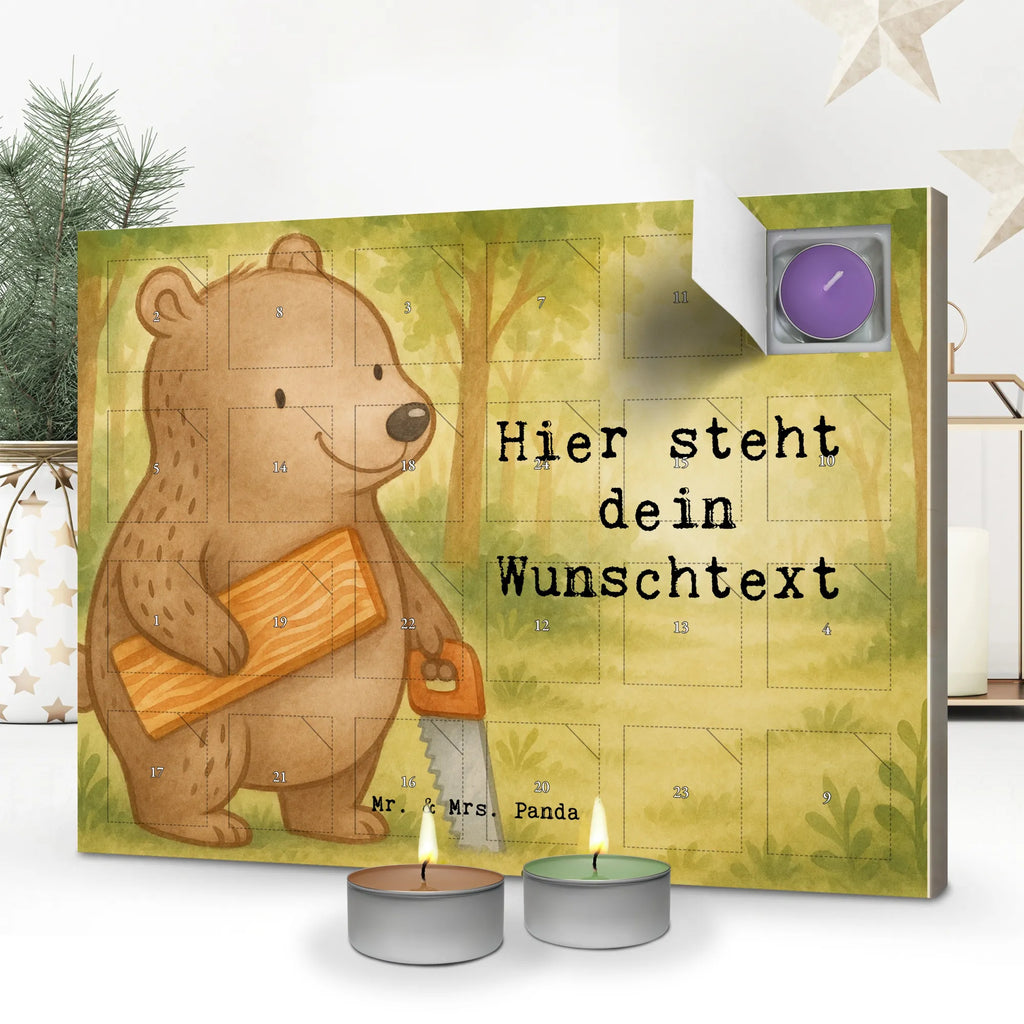 Personalisierter Duftkerzen Adventskalender Schreiner Leidenschaft Design Personalisierter Duftkerzen Adventskalender, Geschenk, Schenken, Jubiläum, Danke, Dankeschön, Beruf, Ausbildung, Abschied, Rente, Kollege, Kollegin, Arbeitskollege, Mitarbeiter, Firma