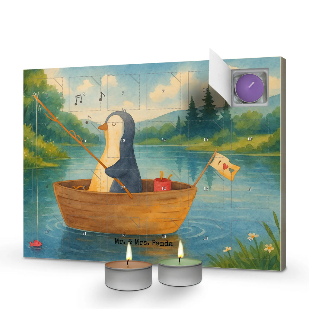 Scented candle advent calendar Penguin fishing boat Design Penguin, North Pole, Winter, Penguins, life, fishing boat, boat, penguins, gift idea heartache, divorce, enjoy, love of life, fishing, separation, new beginning, new start, motivation