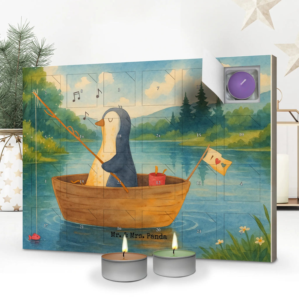 Scented candle advent calendar Penguin fishing boat Design Penguin, North Pole, Winter, Penguins, life, fishing boat, boat, penguins, gift idea heartache, divorce, enjoy, love of life, fishing, separation, new beginning, new start, motivation