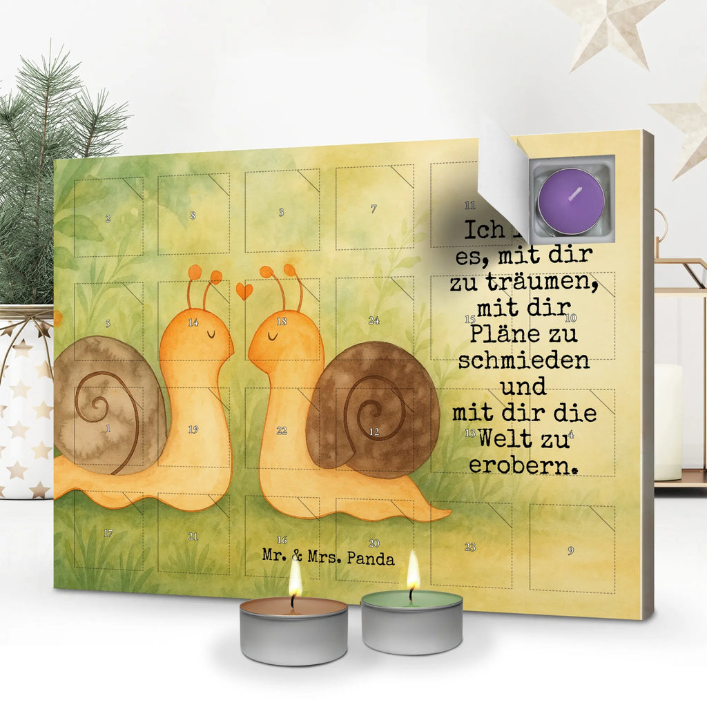 Scented candle advent calendar Snails in love Design Love, Loving, Two, Together, Marriage, Engagement, Proposal of marriage, Love gift, gift for her, gift for him, anniversary gift