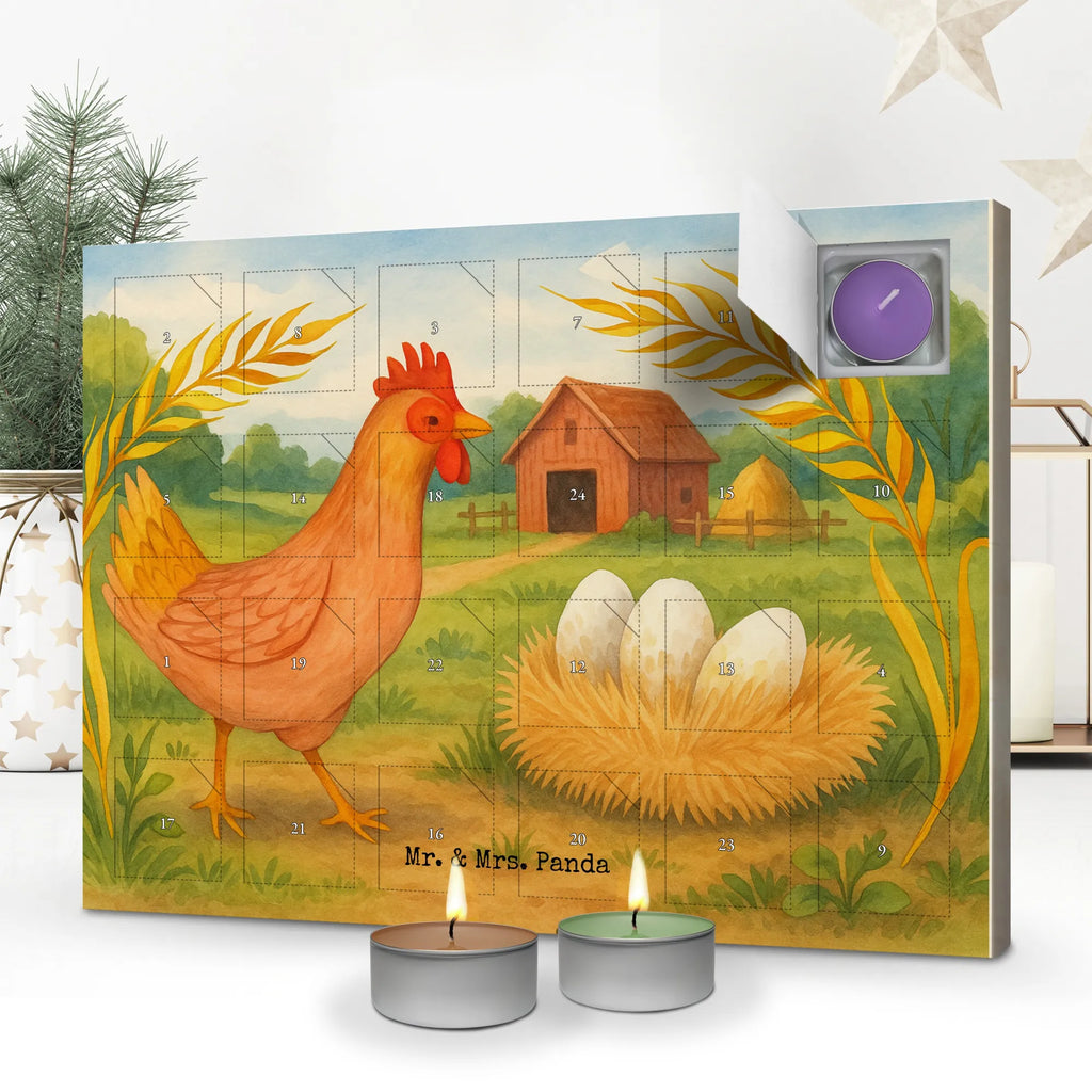 Scented candle advent calendar Chicken Proud Design farm, farm animals, animals, saying, cock, eggs, yard, country life, chicken, magic, hen, birth, pregnancy, motivation