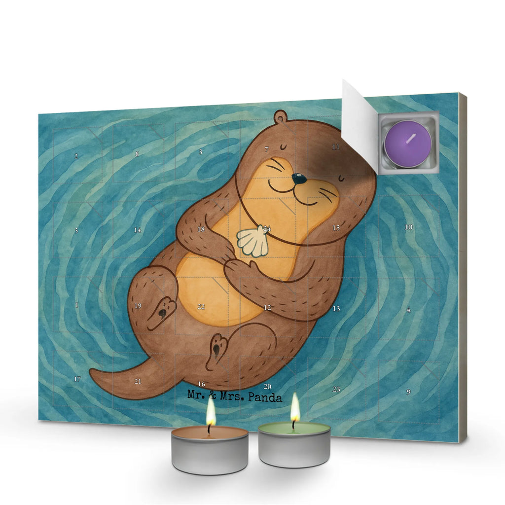 Scented candle advent calendar otter shell Design otter, marten, sea otter, European otter, water mammal, aquatic animal, baby otter, predator, water, otter gifts, animal lover, gift ideas for animal lovers, animal, mammal, water animal, gifts for people in love, motivation, brooding, daydreaming, otter love, office, dreaming