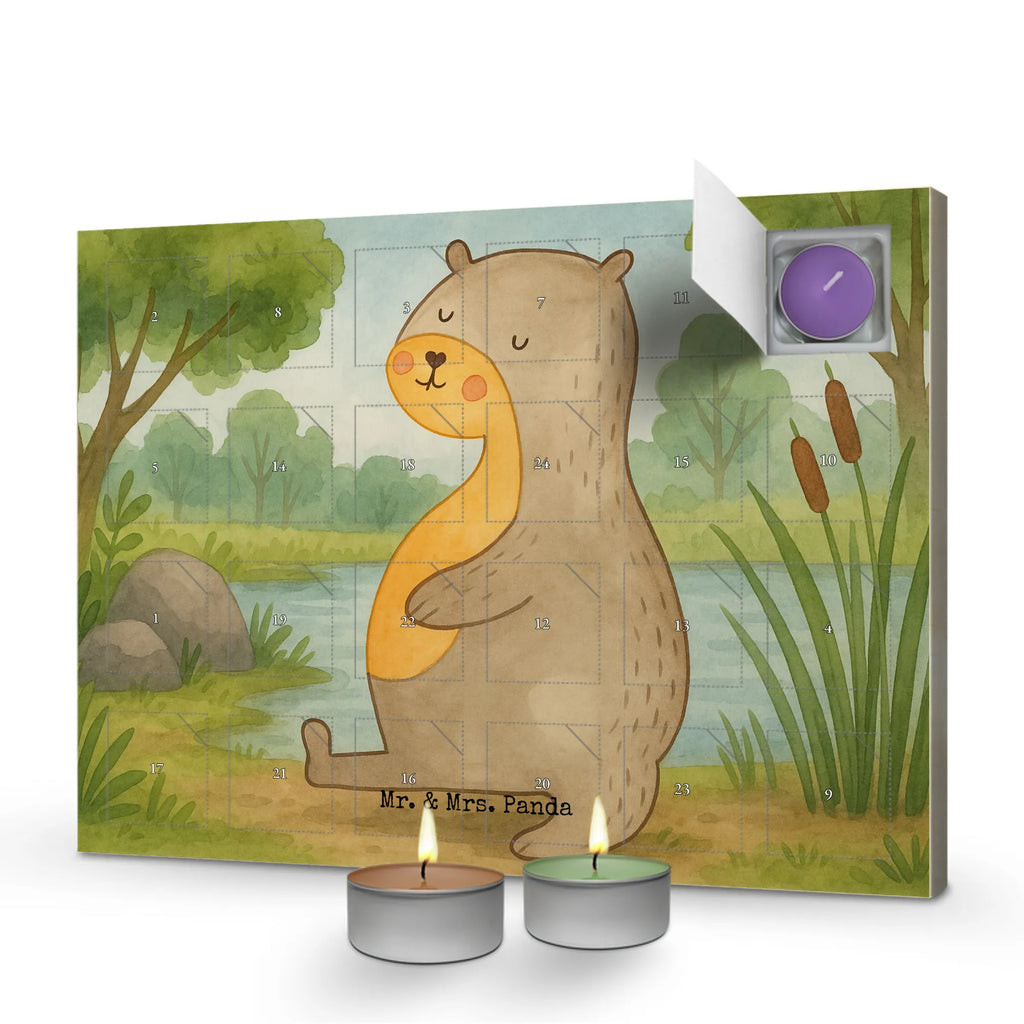 Scented candle advent calendar otter Belly Design otter, marten, sea otter, European otter, water mammal, aquatic animal, baby otter, predator, water, otter gifts, animal lover, gift ideas for animal lovers, animal, mammal, water animal, gifts for people in love, Otter Sea Otter Lake Otter