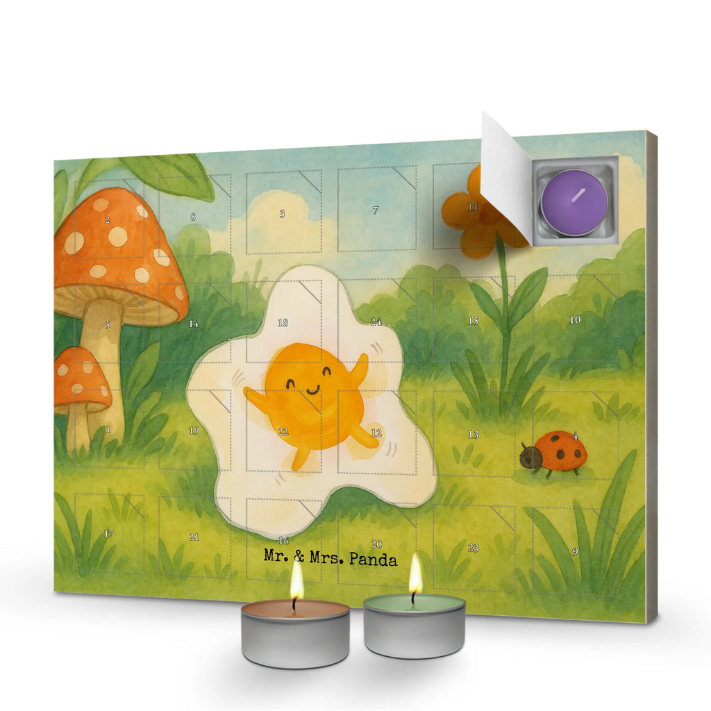 Scented candle advent calendar Fried egg egg Design small animals, cute, funny, cute animal motives, hand drawn, small world, funny sayings, good mood, happy, gifts, gift ideas, special gifts, animal lover, card, nice, fried egg, Egg, love, day