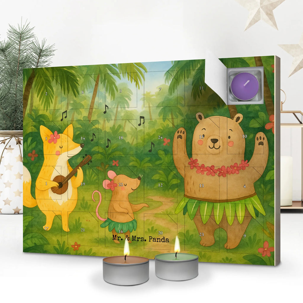 Scented candle advent calendar forest animals Aloha Design small animals, cute, funny, cute animal motives, hand drawn, small world, funny sayings, good mood, happy, gifts, gift ideas, special gifts, animal lover, card, forest animals, laughter, music, life, hedgehog, rabbit, bear, aloha, forest, dancing