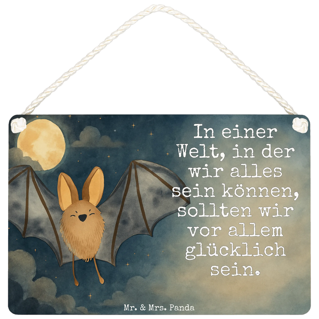 Deko Schild Fledermaus Flügel Design